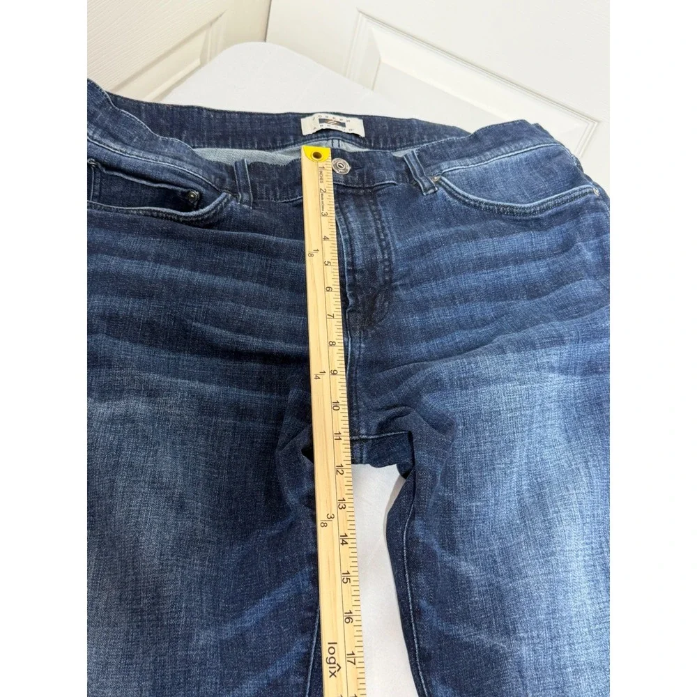 Joseph Abboud Mens Athletic Fit Jeans 38x30 Dark Wash Blue Stretch Denim Pants